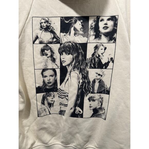 Taylor Swift The Eras Tour Beige Hoodie Sz Small S - Picture 1 of 14